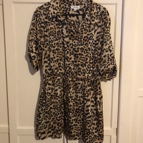 Calvin Klein Cheetah Tunic - Picture 2 of 7